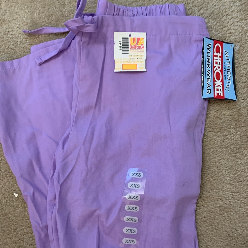 Purple scrubs pants